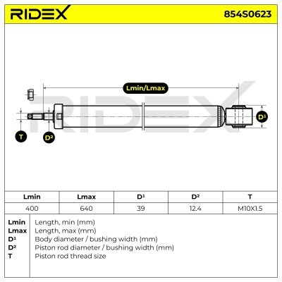 Shock Absorber RIDEX 854S0623 854S0623 - photo 8