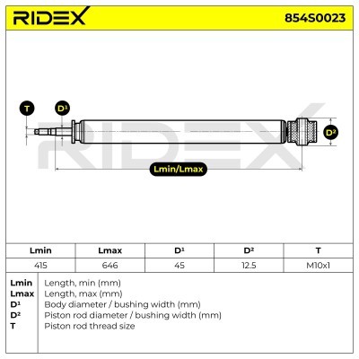 Shock Absorber RIDEX 854S0023 854S0023 - photo 8