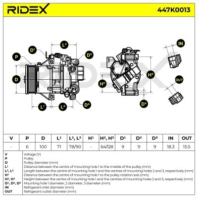 Compressor, Air Conditioning TOYOTA Yaris Hatchback (P9) 447K0013 - photo 7