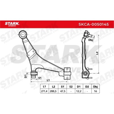 Control Arm Stark SKCA-0050145 SKCA-0050145 - photo 3
