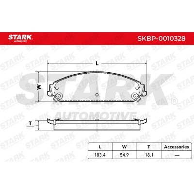 Brake Pads Set Stark SKBP-0010328 SKBP-0010328 - photo 3