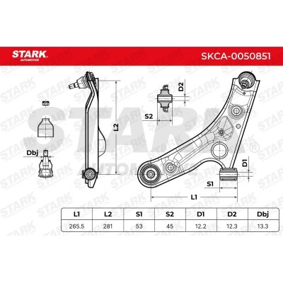 Control Arm Stark SKCA-0050851 SKCA-0050851 - photo 6