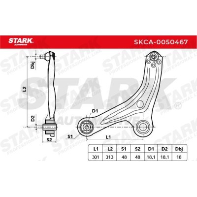 Control Arm Stark SKCA-0050467 SKCA-0050467 - photo 7