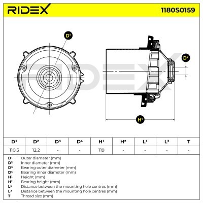 Strut Support Bearing Front RIDEX 1180S0167 1180S0167 - photo 6