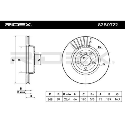 Brake Disc RIDEX 82B0722 82B0722 - photo 4