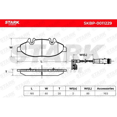 Brake Pads Set Stark SKBP-0011229 SKBP-0011229 - photo 6