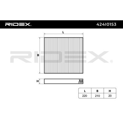 Cabin Air Filter RIDEX 424I0153 424I0153 - photo 6
