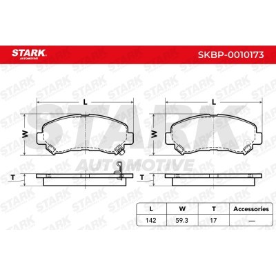 Brake Pads Set Stark SKBP-0010173 SKBP-0010173 - photo 2