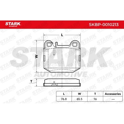 Brake Pads Set Stark SKBP-0010213 SKBP-0010213 - photo 3