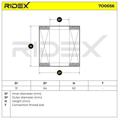 Oil Filter RIDEX 7O0056 7O0056 - photo 9
