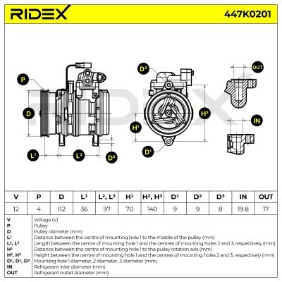 Compressor, Air Conditioning 447K0201 - photo 6