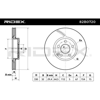 Brake Disc RIDEX 82B0720 82B0720 - photo 4