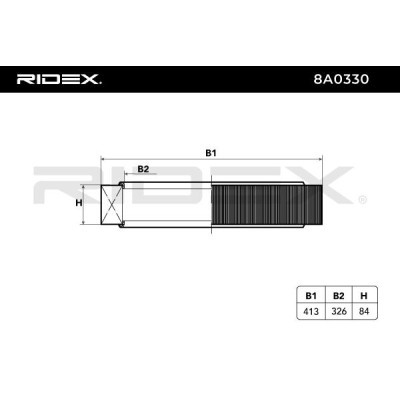 Air Filter RIDEX 8A0330 8A0330 - photo 6