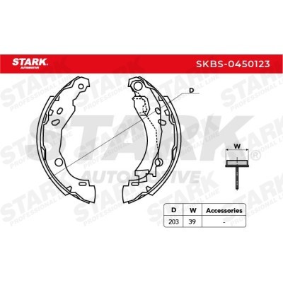 Brake Pads Set Stark SKBS-0450123 SKBS-0450123 - photo 5