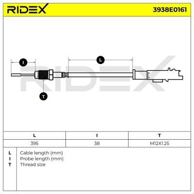 Exhaust gas temperature sensor RIDEX 3938E0161 3938E0161 - photo 6