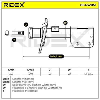 Shock Absorber RIDEX 854S2051 854S2051 - photo 7