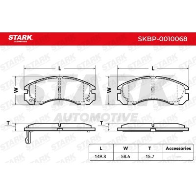 Brake Pads Set Stark SKBP-0010068 SKBP-0010068 - photo 4