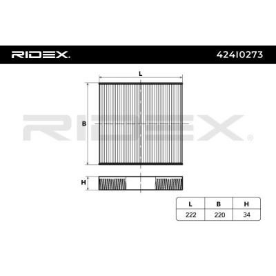Cabin Air Filter RIDEX 424I0273 424I0273 - photo 3