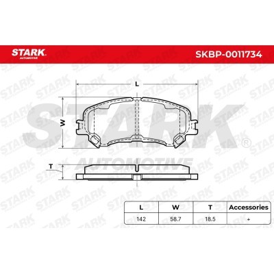Brake Pads Set Stark SKBP-0011734 SKBP-0011734 - photo 6