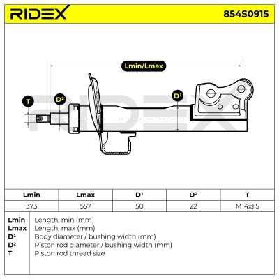 Shock Absorber RIDEX 854S0915 854S0915 - photo 5
