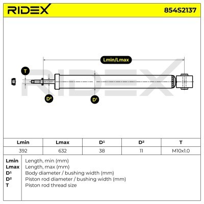 Shock Absorber RIDEX 854S2137 854S2137 - photo 6