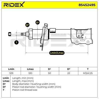 Shock Absorber RIDEX 854S2495 854S2495 - photo 8