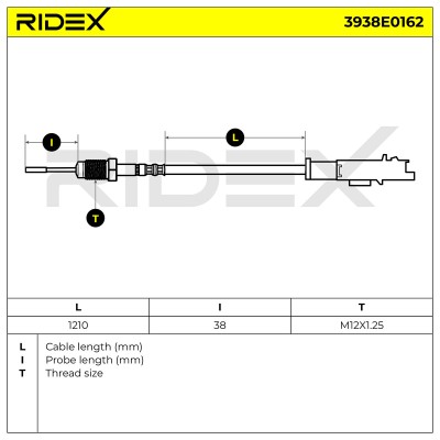 Exhaust gas temperature sensor RIDEX 3938E0162 3938E0162 - photo 6