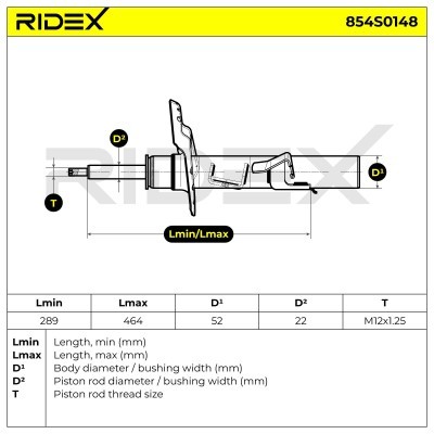 Shock Absorber RIDEX 854S0148 854S0148 - photo 9
