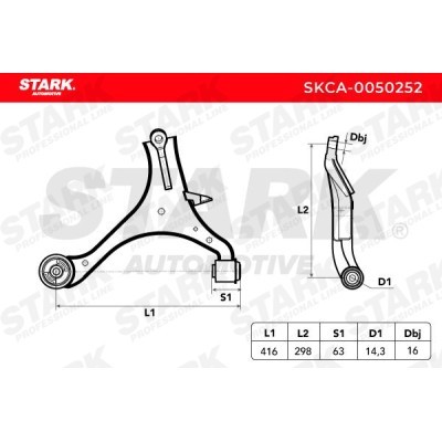 Control Arm Stark SKCA-0050252 SKCA-0050252 - photo 3