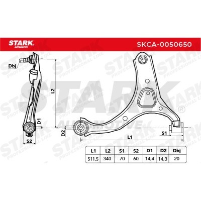 Control Arm Stark SKCA-0050650 SKCA-0050650 - photo 10