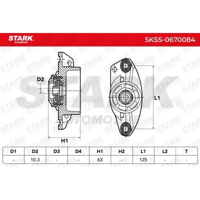 Strut Support Bearing Front Stark SKSS-0670084 SKSS-0670084 - photo 5