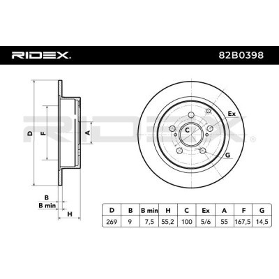 Brake Disc RIDEX 82B0398 82B0398 - photo 4