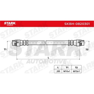Brake Hose Stark SKBH-0820301 SKBH-0820301 - photo 3