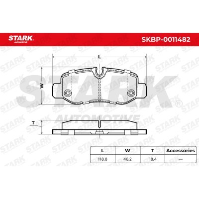 Brake Pads Set Stark SKBP-0011482 SKBP-0011482 - photo 5