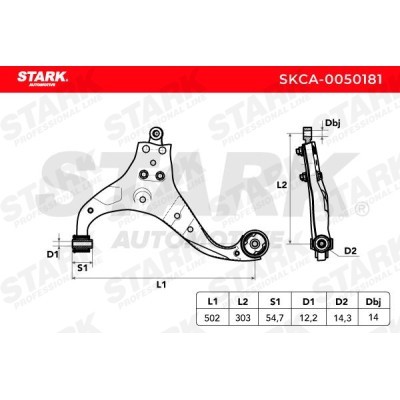 Control Arm Stark SKCA-0050181 SKCA-0050181 - photo 4