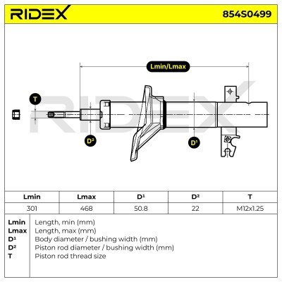 Shock Absorber RIDEX 854S0499 854S0499 - photo 6