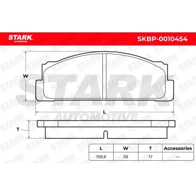 Brake Pads Set Stark SKBP-0010454 SKBP-0010454 - photo 6