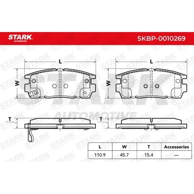 Brake Pads Set Stark SKBP-0010269 SKBP-0010269 - photo 3