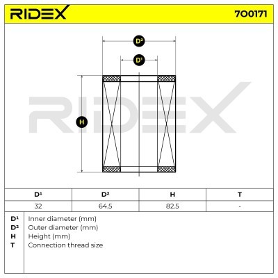 Oil Filter RIDEX 7O0171 7O0171 - photo 5