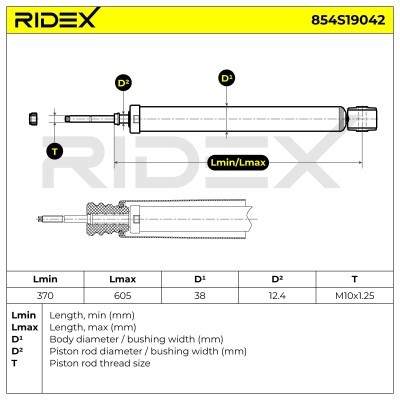 Shock Absorber RIDEX 854S19042 854S19042 - photo 8