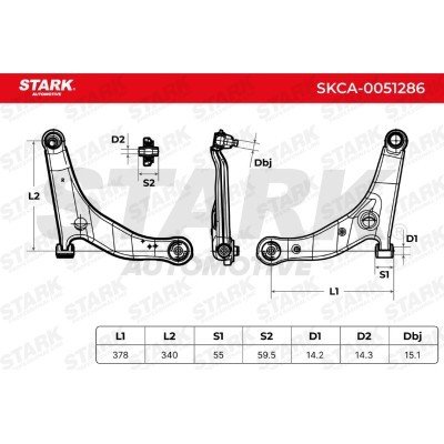 Control Arm Stark SKCA-0051286 SKCA-0051286 - photo 8