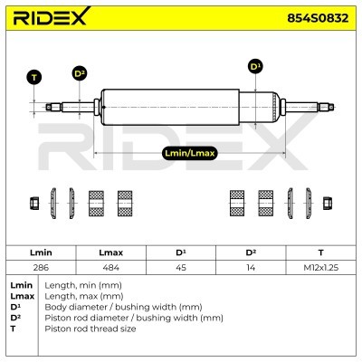 Shock Absorber RIDEX 854S0832 854S0832 - photo 9