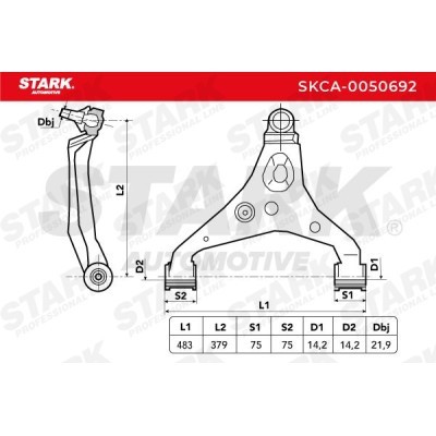 Control Arm Stark SKCA-0050692 SKCA-0050692 - photo 2