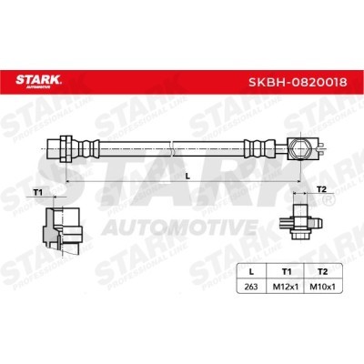 Brake Hose Stark SKBH-0820018 SKBH-0820018 - photo 3