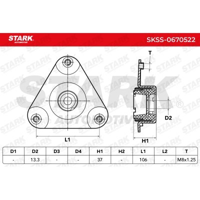 Strut Support Bearing Front Stark SKSS-0670522 SKSS-0670522 - photo 5