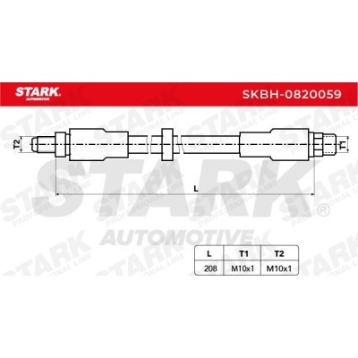 Brake Hose Stark SKBH-0820059 SKBH-0820059 - photo 4