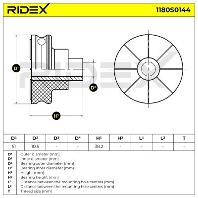 Strut Support Bearing Front RIDEX 1180S0144 1180S0144 - photo 6