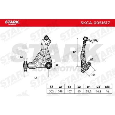 Control Arm Stark SKCA-0051617 SKCA-0051617 - photo 8