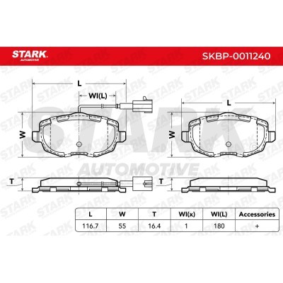 Brake Pads Set Stark SKBP-0011240 SKBP-0011240 - photo 3
