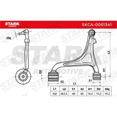 Control Arm Stark SKCA-0051341 SKCA-0051341 - photo 5